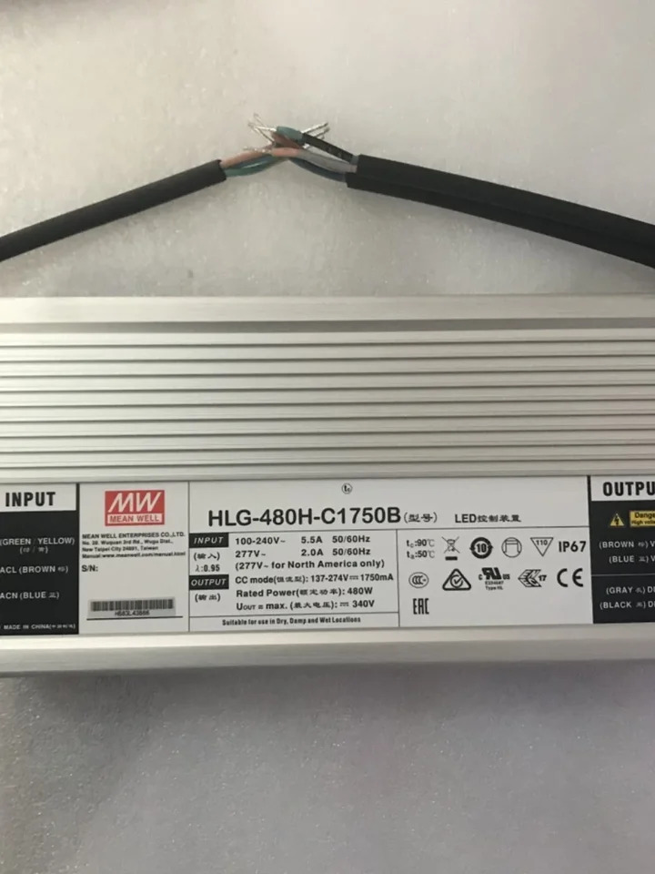 대만 밍웨이 스위칭 전원공급장치 HLG-480H-C1400B C1750B C2100B C2800B C3500B