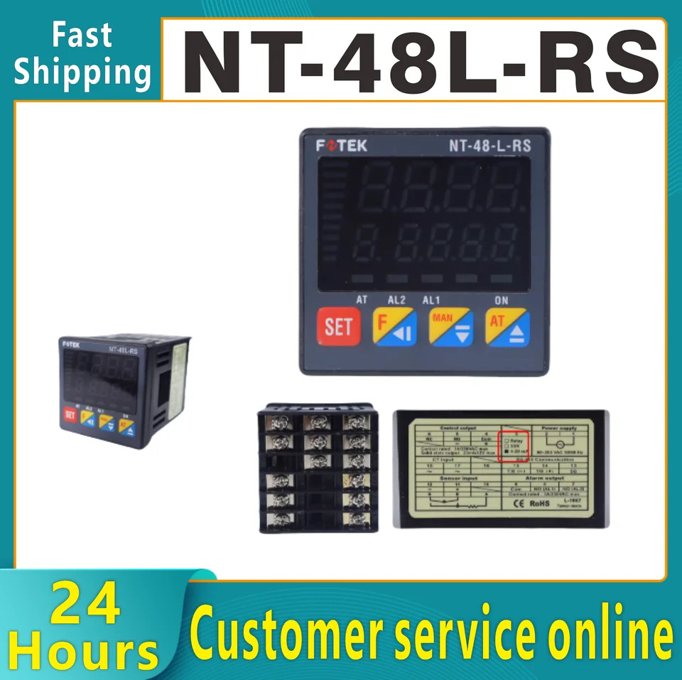 FOTEK 지능형 완전 자동 온도 컨트롤러 485 통신 NT-48R NT48L-RS