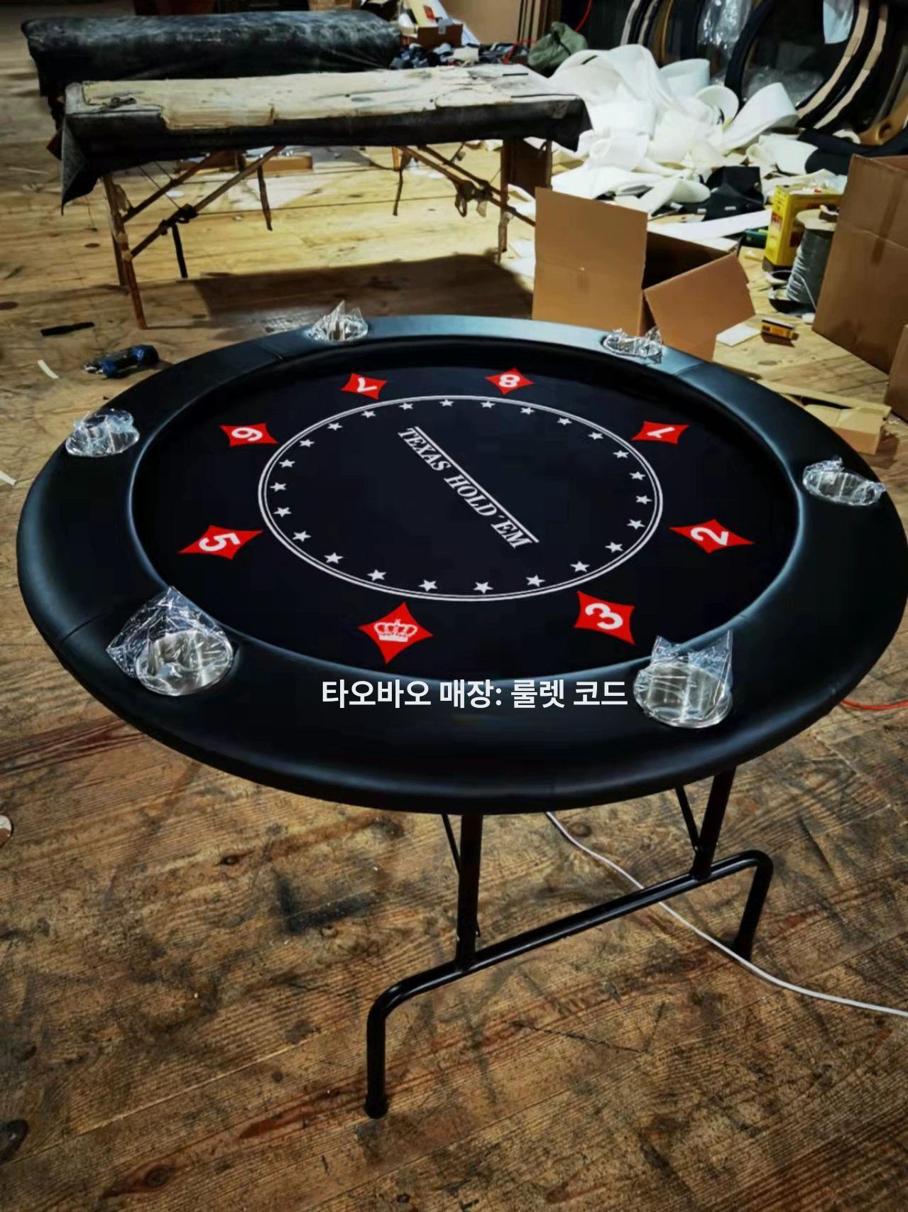 홀덤 테이블 포커 놀이 세라믹 게임 휴대용 깔판 탁자 패드 카드 펍 블랙잭 보드 - 상세 이미지 4