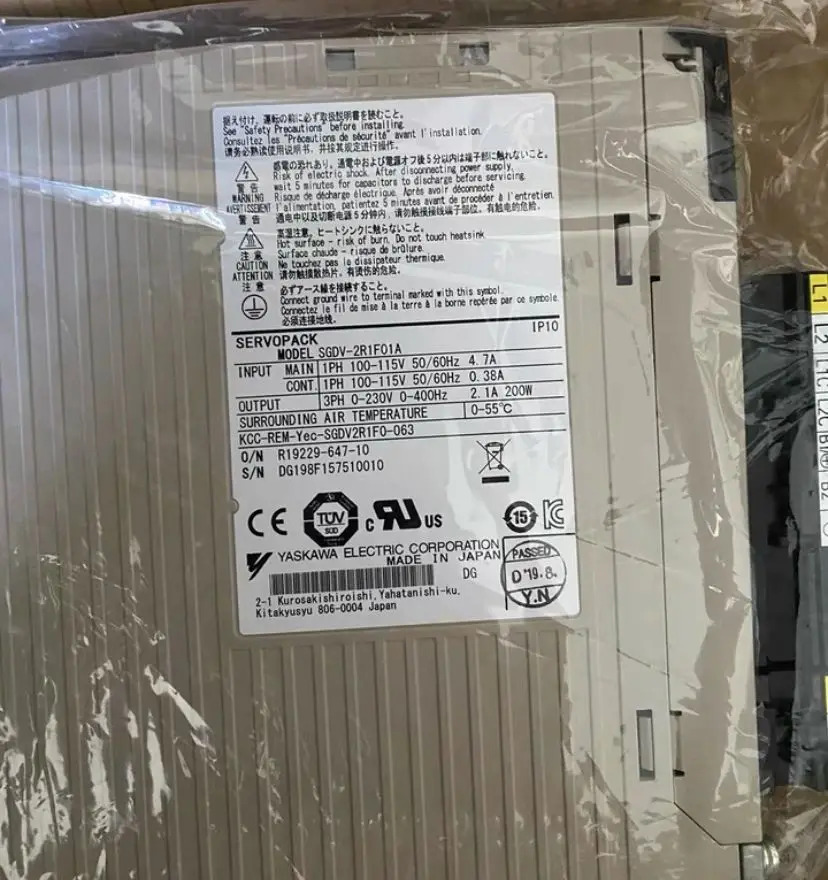 SGDV-2R1F01A 서보 드라이브 SGDV 2R1F01A