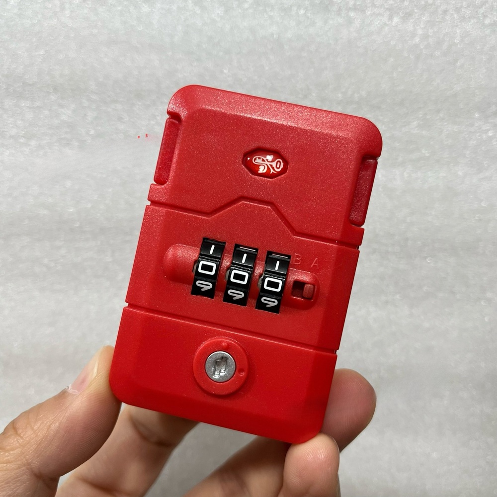 캐리어 잠금장치 비밀번호 부품 교체용 TSA 여행가방 수리 버클 건메탈 직사각형 금속 - 상세 이미지 3