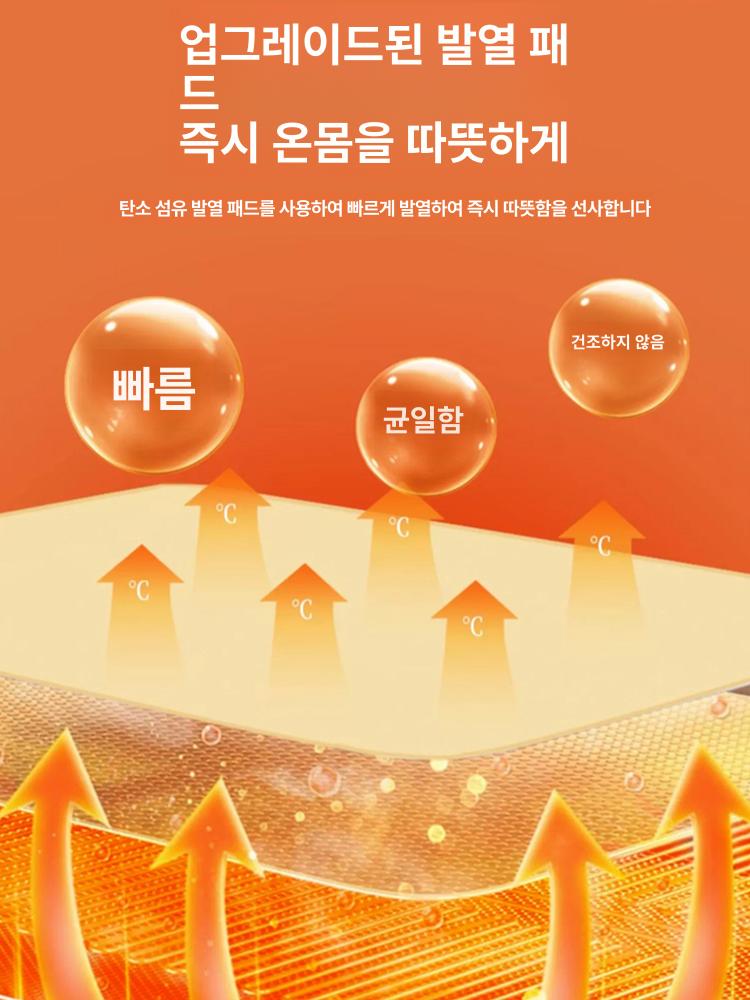 휴대용 온열담요 캠핑용 차박 전기이불 극세사 빠른 블랭킷 난방 온도 히팅 전기요 - 상세 이미지 4
