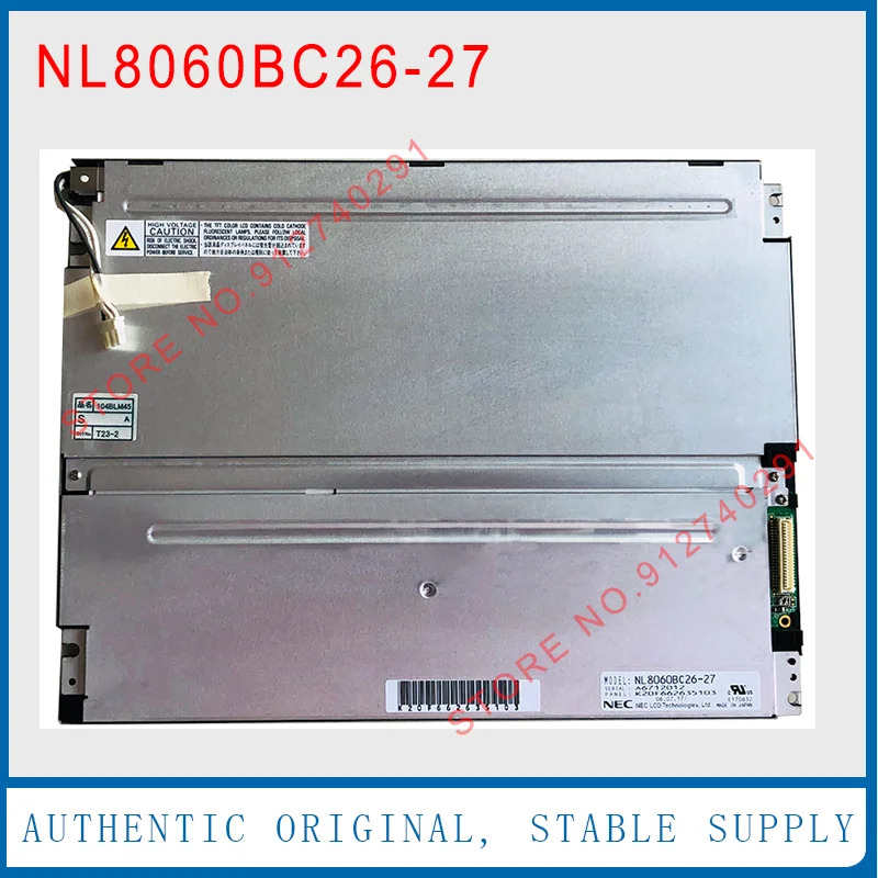 NL8060BC26-27 LCD 화면 디스플레이 패널 부품 NEC 오리지널 10.4 인치 104blm45 NL8060BC26 27