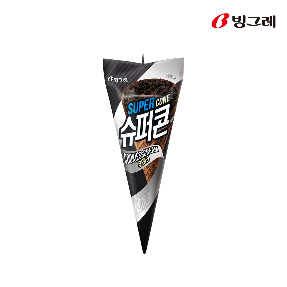 빙그레 슈퍼콘 아이스크림 쿠앤크 24개입 - 상품 이미지