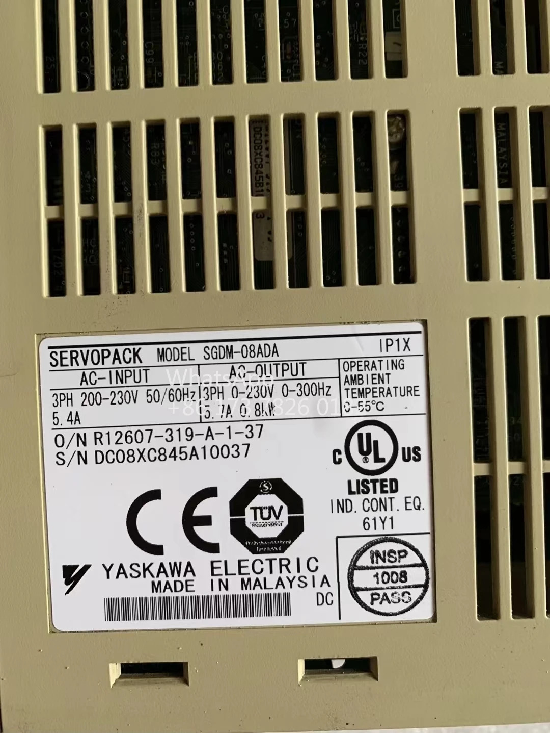 SGDM-08ADA 리퍼 서보 드라이브 0.8kW 기능 OK