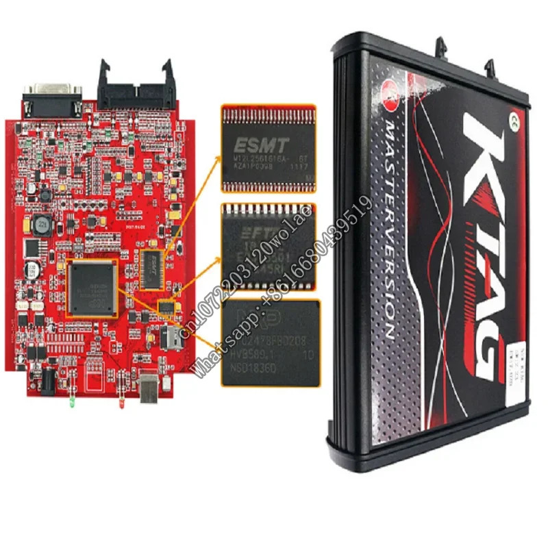 무제2.80 EU 레드 KTAG V7.020 4 LED 2.25 SW 온라KESS V5.017 K-TAG 7.020 마스터 5.017 OBD2 튜닝 ECU 프로그래머