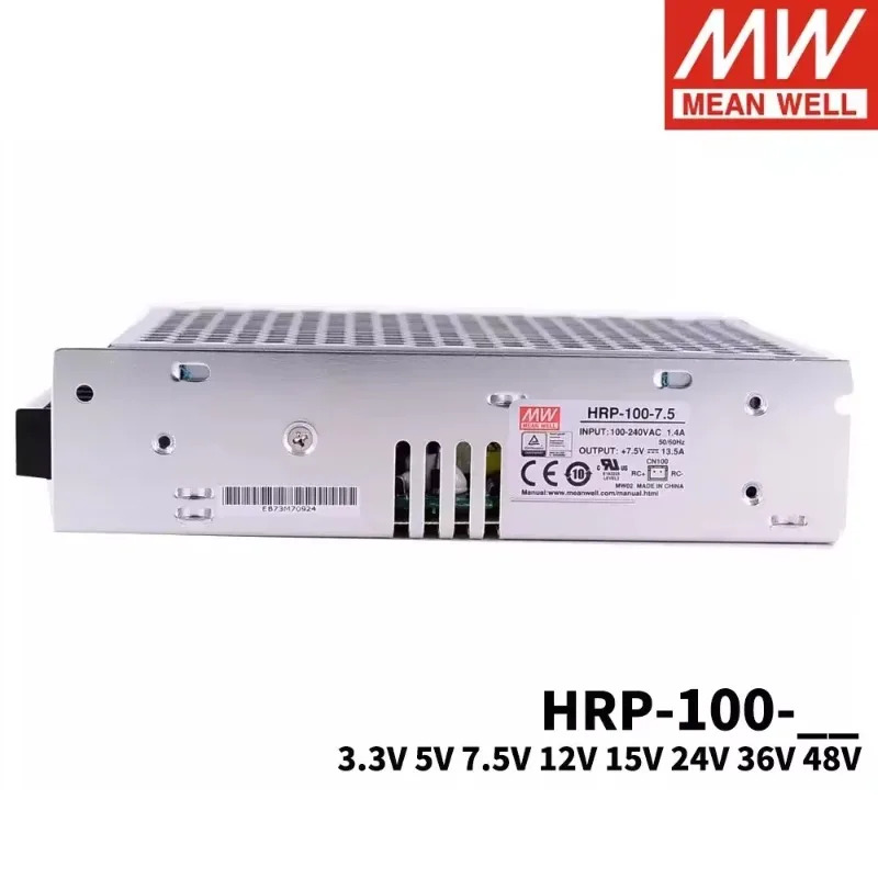 MEAN WELL HRP-100 HRP-100-12 12V 8.5A 100W 단일 출력PFC 기능 스위칭 전원공급장치 포함