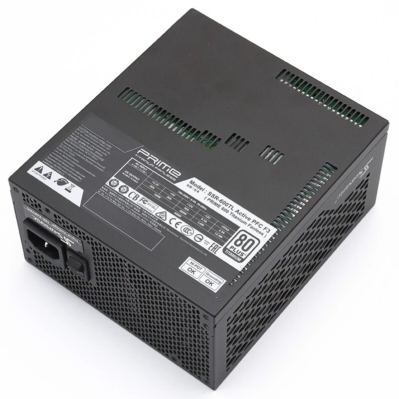 냉각팬 없는 계절 제로 노이즈오리지널 PSU 전원공급장치 프라임 팬리스 TX-600 SSR-600TL TX-700 SSR-700TL 600W 700W