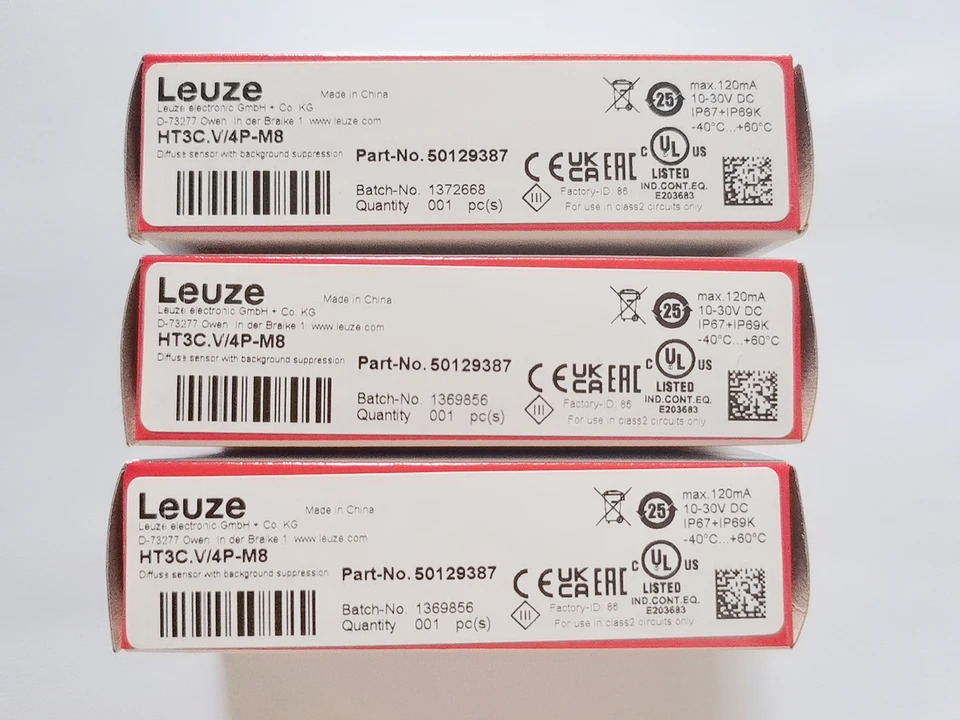 LEUZE 오리지널 확산 센서 50129375 HT3C/4P-M8