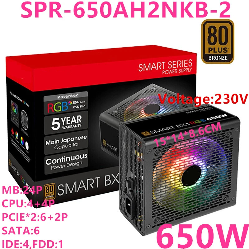써멀테이크 Tt 스마트 BX1 RGB SPR-650AH2NKB-2 SPR-550AH2NKB-2 오리지널 전원공급장치 650W 550W