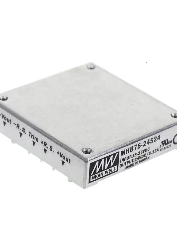 Mingwei 단일 그룹 스위칭 전원공급장치 모듈 MHB75 DC to 75W 12V 24V 48V S05 S12 S24
