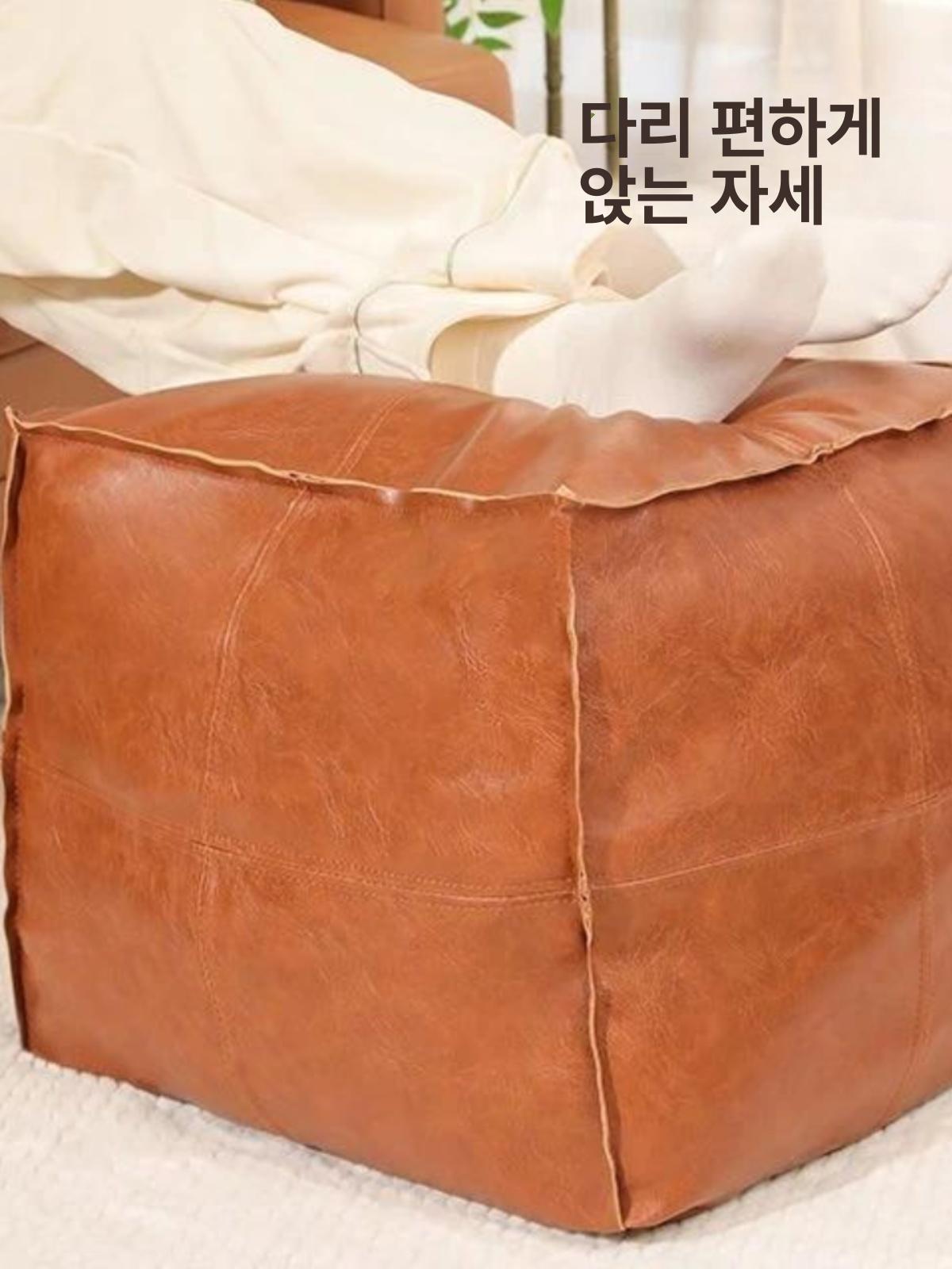 빈티지 의자쿠션 사각 시트 커버 인테리어 원형 실내 매트 의자방석 및 북유럽 베란다 - 상세 이미지 3
