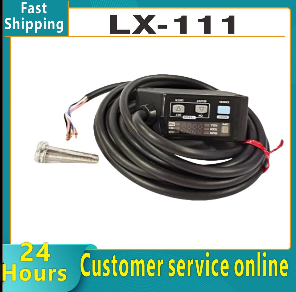 LX-111 LX-111-P LX-101 LX-101-P 오리지널 3색 LED 감지 컬러 코드 센서 신