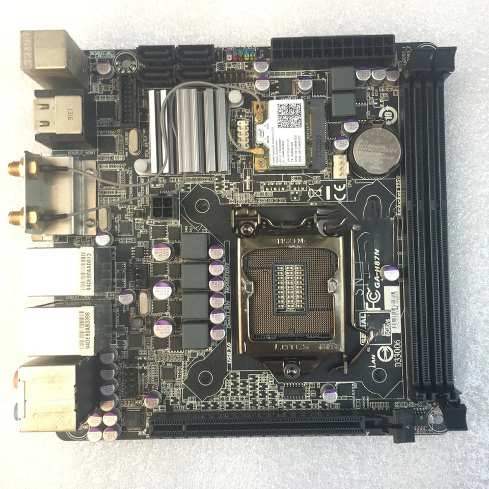 기가 바이트호환 마더보드1150 핀 ITX 미니 보드 17x17 DDR3 GA-H87N-Wifi