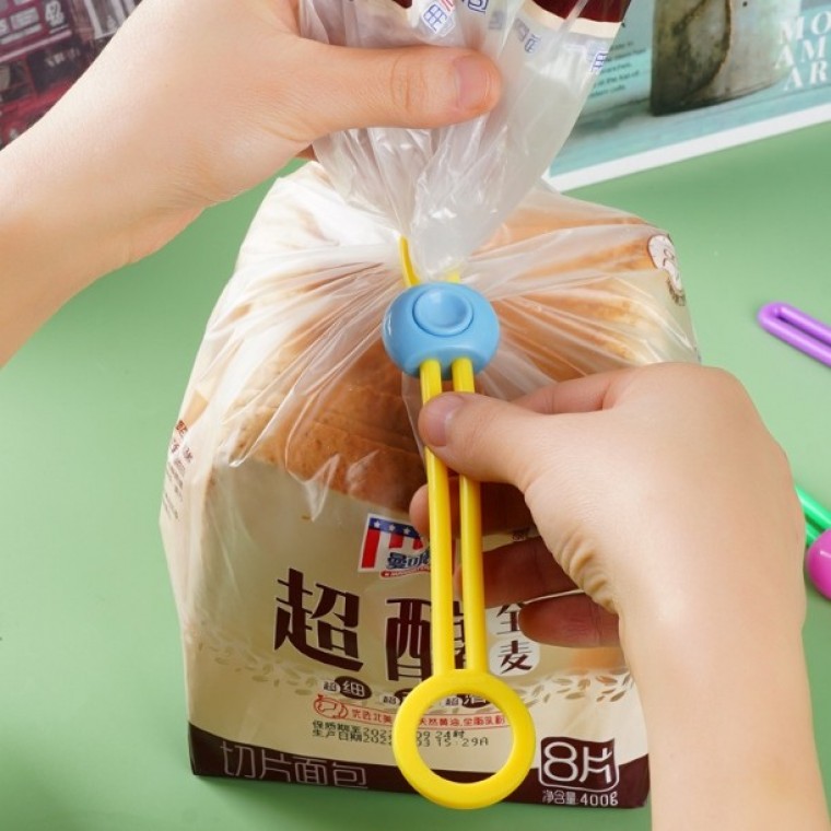 도모아 비닐 과자 시리얼 봉지 밀봉 끈 타이 홀더 케이블 정리 - 상품 이미지