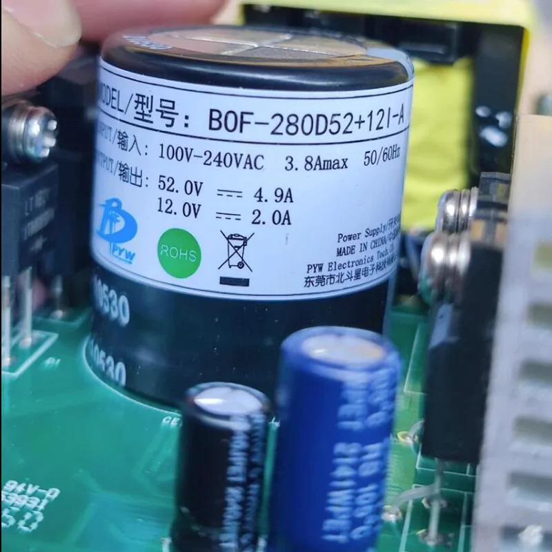 PYW 52V4.9A 12V2A 280W BOF-2805212I-A거오리지널 전원공급장치
