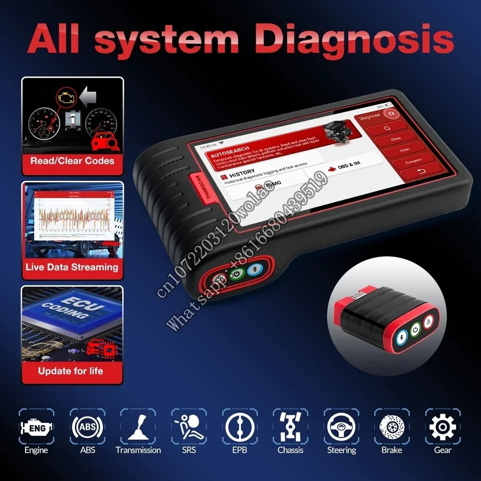 Thinkcar Thinkscan Max 2 프로 스캐너 전체 시스템 진단 도구 자동차 ECU 코딩 PK ThinkTool