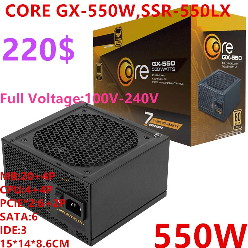 SeaSonic 80plus Gold 풀 모듈 전원공급장치 코어 GX-550W SSR-550LX GX-650W SSR-650LX 550W 650W PSU 신