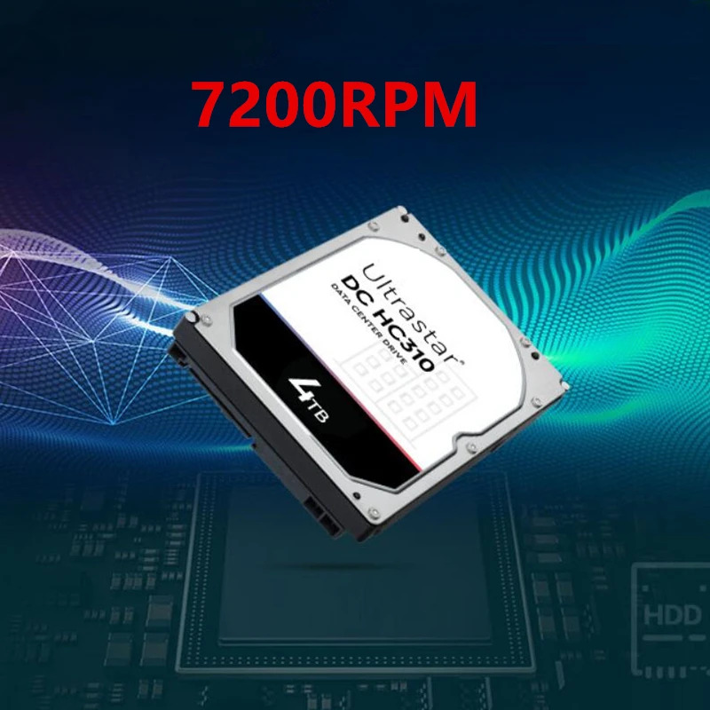 내부 하드 엔터프라이즈 HDD오리지널 HDD WD 4TB 7.2K 3.5 인치 SAS 12 Gb/s 256MB 7200RPM HUS726T4TAL5204 신