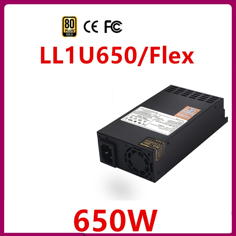Lianli 풀 모듈 80 플러스 골드 플렉스 ITX NAS 소형 1U K39 650W 전원공급장치 LL1U650F/FlexPSU 신
