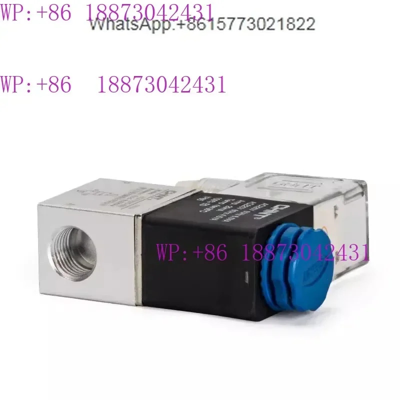친트 솔레노이드 밸브 에어 220V 이위치 양방향 24V 12V 코일 2V025-08
