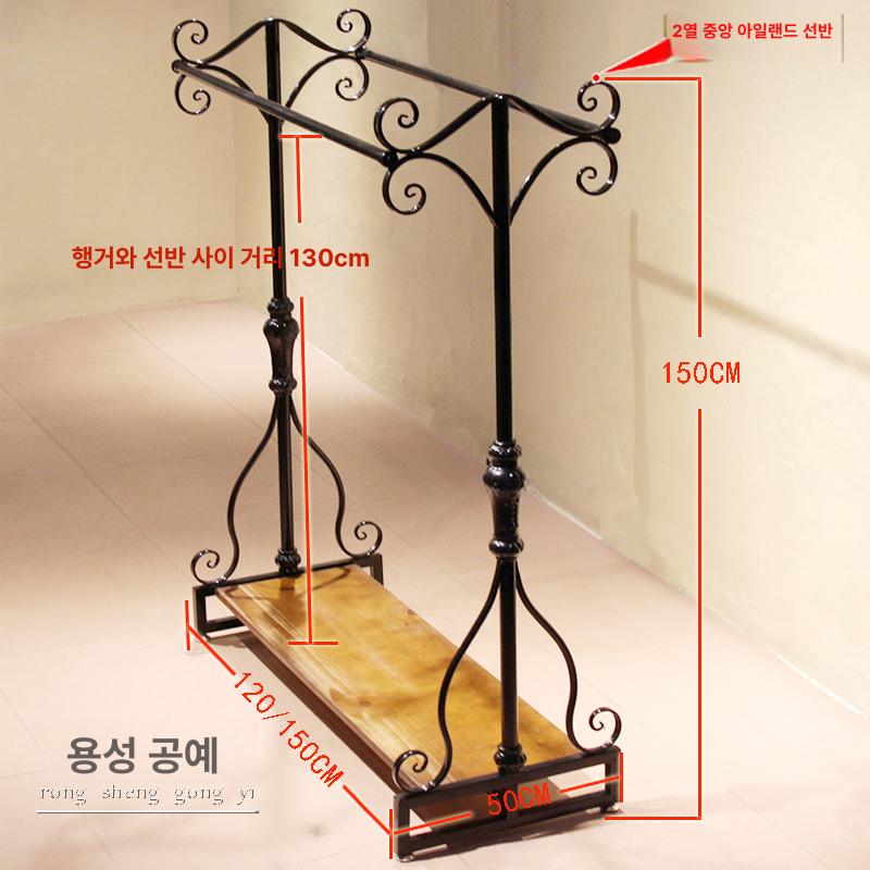 레트로 스탠드옷걸이 원목 벽걸이 빈티지 앤틱 코트랙 고풍 인테리어 고정식 수납 - 상세 이미지 5