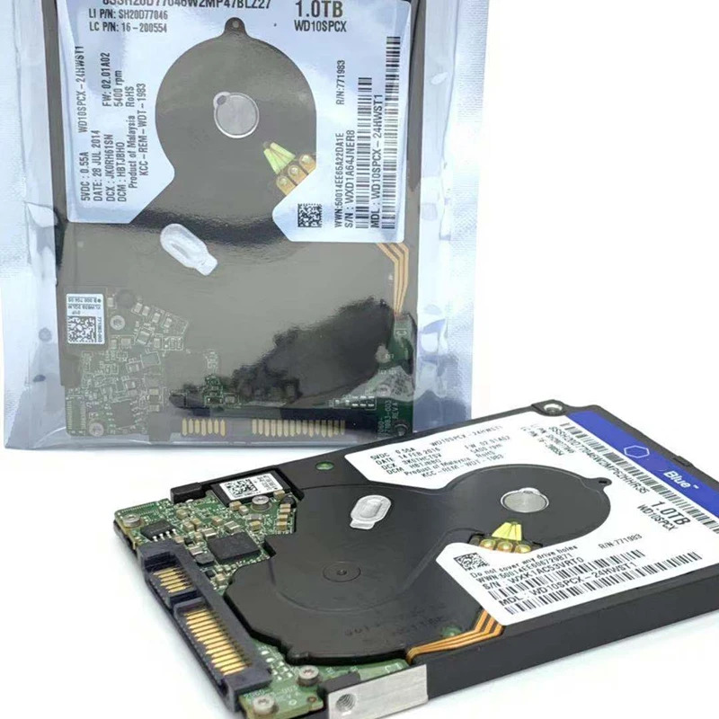 WD Blue 1TB 2.5 SATA 6 Gb/s 16MB 5400RPM 새 원본 HDD WD10SPCX 노트북 하드 드라이브 내장 용