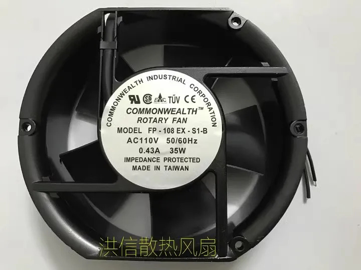 캐비닛 냉각팬 오리지널 FP-108EX-S1-S B 17251 110V 220V 380V 38W