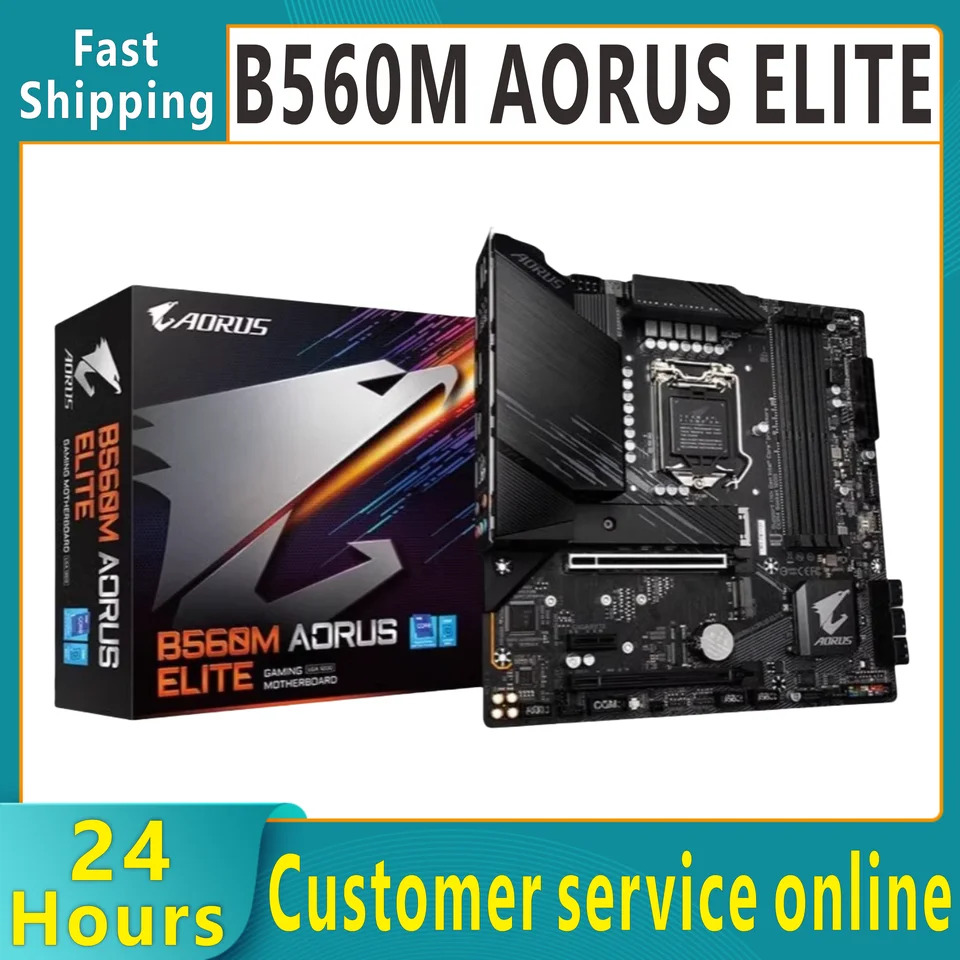 AORUS ELITE 데스크탑 컴퓨터 B560 128GB DDR4 보드 LGA 1200 i7 i5 i3 USB3.0 SATA3 신