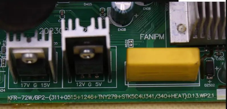컴퓨터 기판 회로 KFR-72W/BP2-311  0515 1246 TNY279 부품 잘 작동
