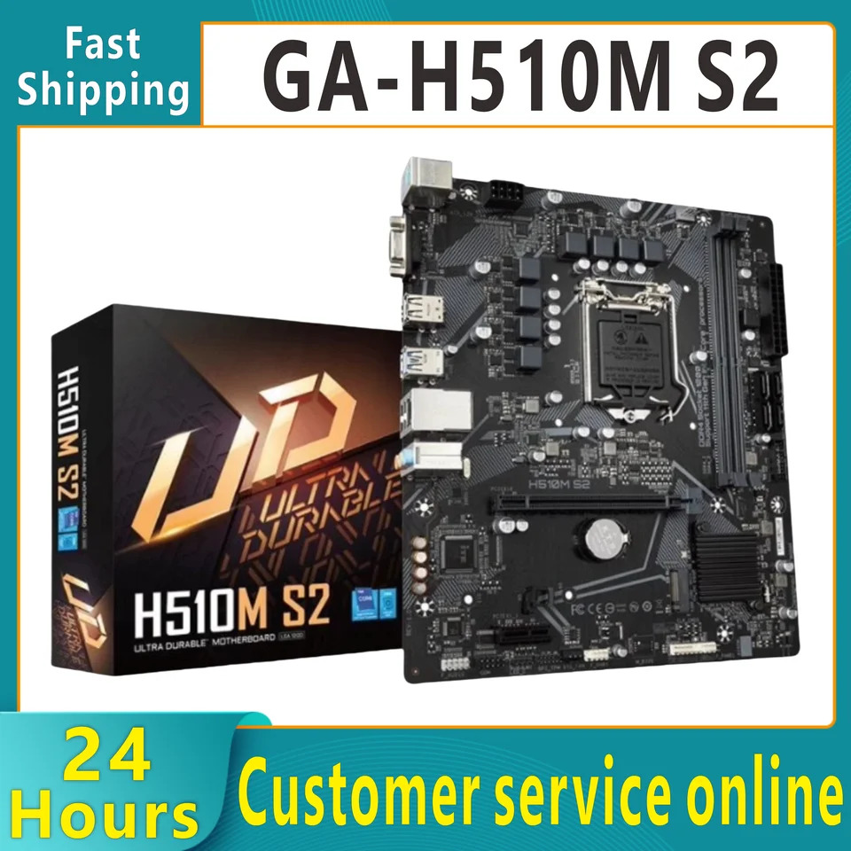 오리지널 H410M S2 컴퓨터 보드 64GB LGA 1200 DDR4 마이크로 데스크탑 신