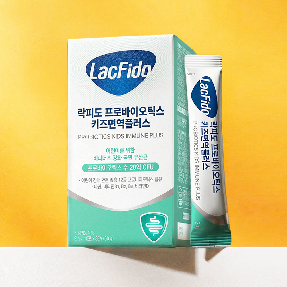 [네이버단독] 락피도 프로바이오틱스 키즈 면역플러스 유산균 아연 비타민d 30포, 3개 이미지 3