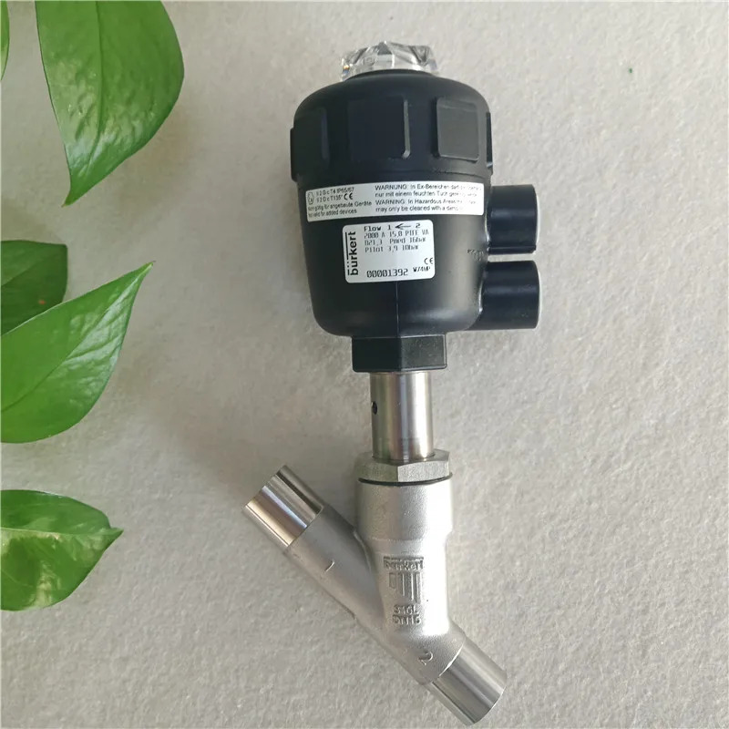Burkert2000 앵글 시트 밸브 ISO 용접 버전 DN15 20 25 32 40 50 65 PN25 180