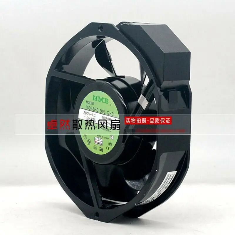 풀 메탈 고온 장비 NMB 15038PB-B0L-GPS 200V 42 W 40W 냉각팬