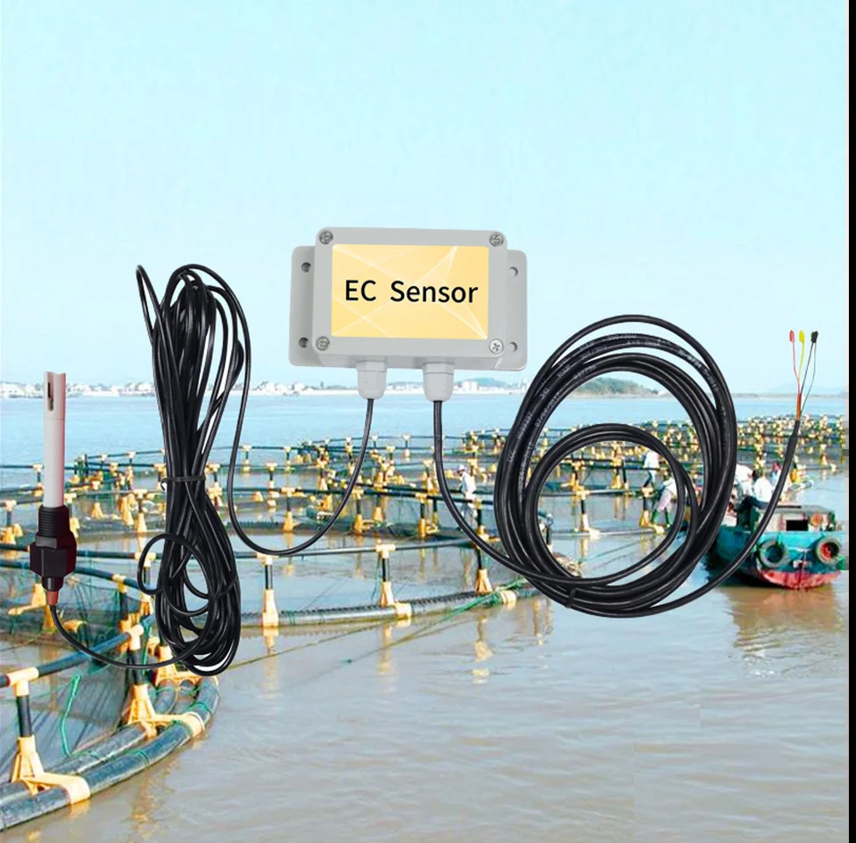 수질 EC 센서 수경성 측정고정밀 저비부식 방지 4-20MA RS485