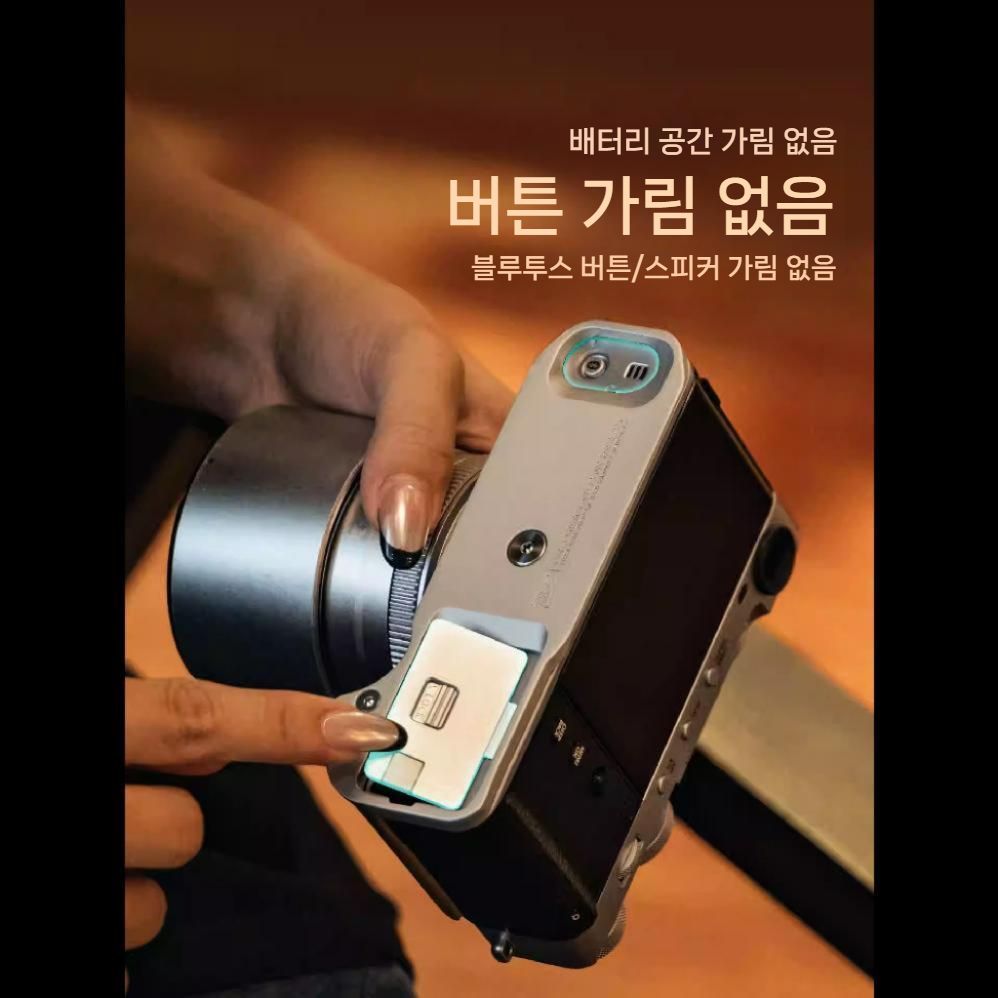 아이언 헤드 래빗 케이지 후지필름 X-E5 카메라 L그립 빈티지 호환 키트 - 상세 이미지 3