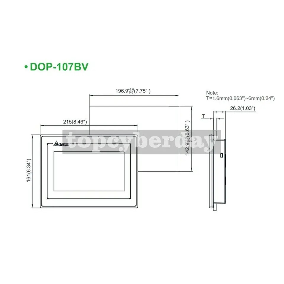 델타 DOP-103BQ HMI 터치 스크린 머신 인터페이스 DOP B03S210 4.3 인치
