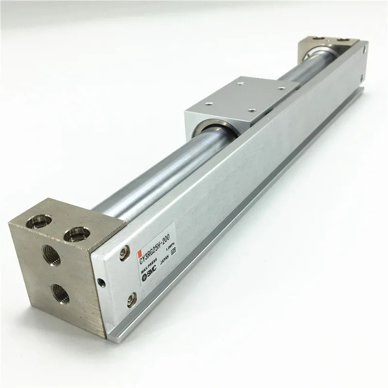 CY3RG25-100 CY3RG25-200 CY3RG25-300 CY3RG25-400 CY3RG25-500 SMC CY3RG25H 자기 결합 로드리스 실린더 CY3R 시리즈