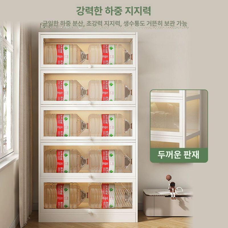 쇼케이스 피규어진열장 투명 보관함 선반 조명 굿즈 피규어장식장 진열대 전시대 - 상세 이미지 4