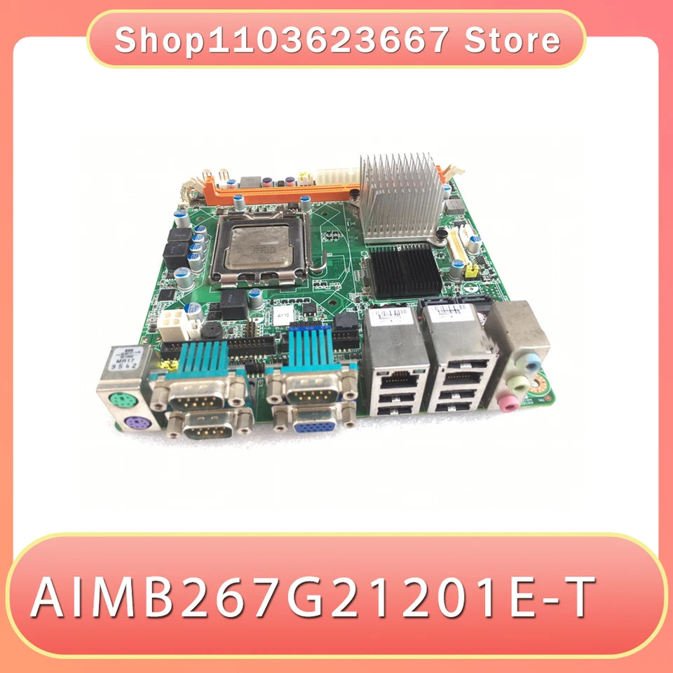 듀얼 네트워크 카드산업제어 마더보드 미니 소형 보드 AIMB-267 REV.A1 AIMB267G21201E-T