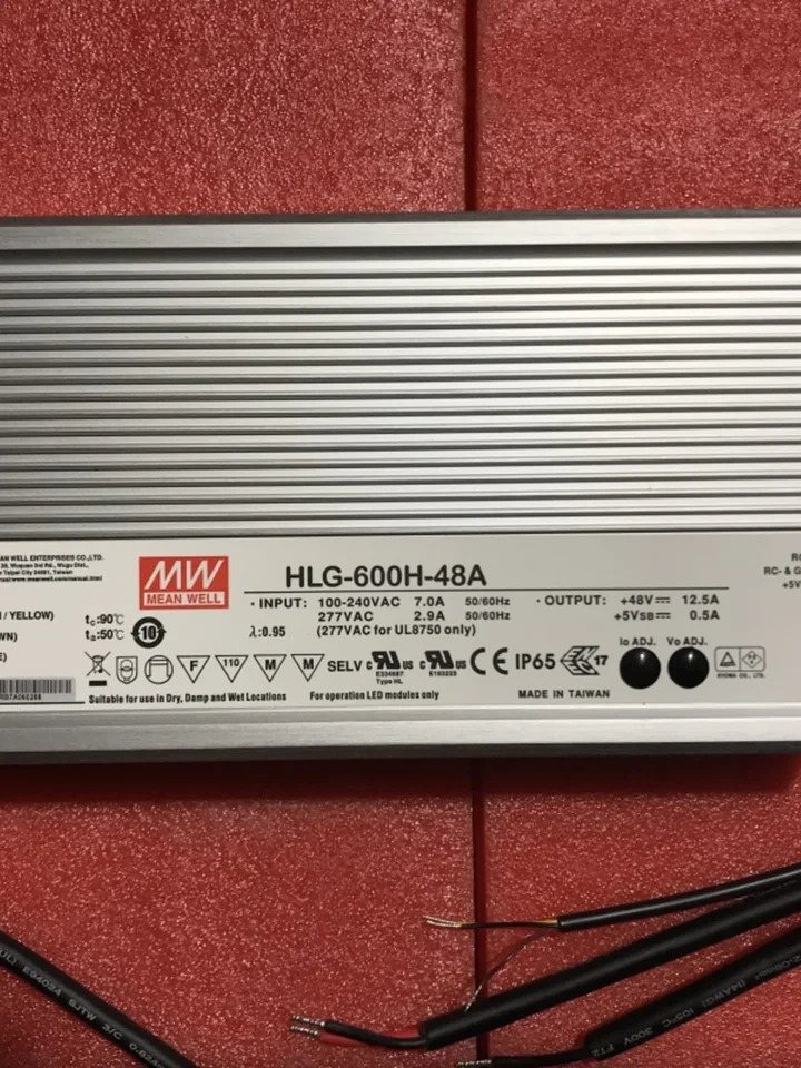 Mingwei LED 스위칭 전원공급장치 HLG-600H-12A 15A 20A 24A 30A 36A 42A 48A 54A