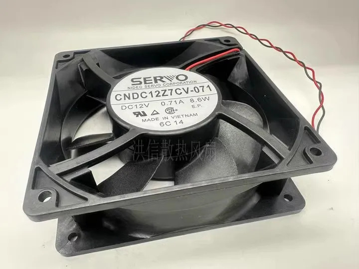 듀얼 볼 케이스 냉각팬 SERVO 12038 CNDC12Z7CV-071 12V 0.71A 12cm