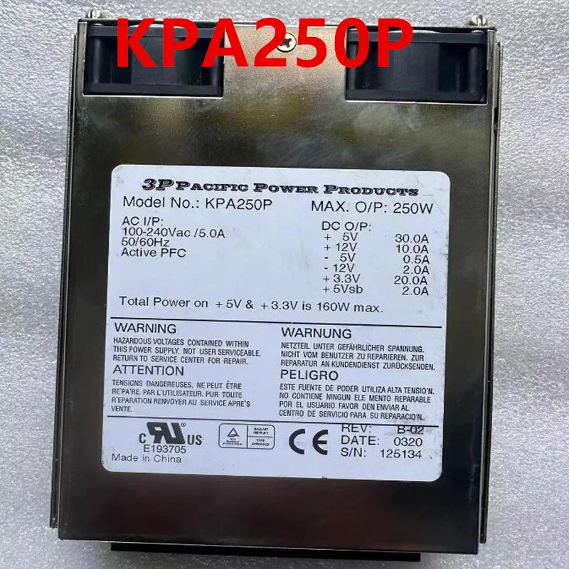 3P Pacific Power 250W KPA250P거오리지널 전원공급장치