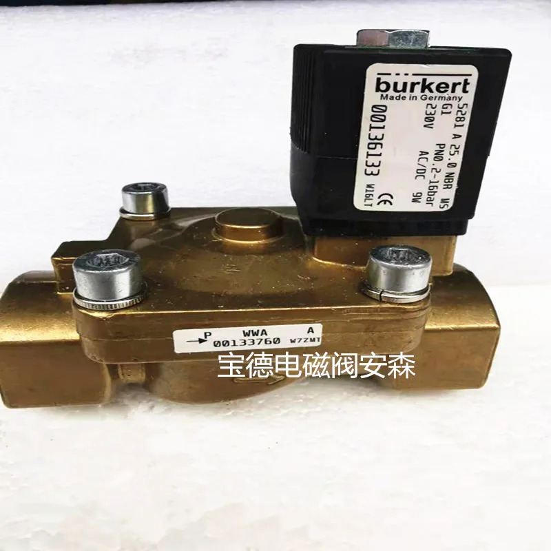 BURKERT5281 솔레노이드 밸브 A 25.0 G1 230V 0290 G1/2 0280 00134328