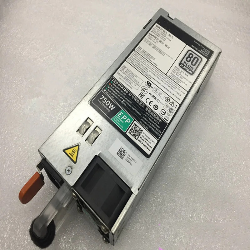델 R530 R630 R730 T430 EPP 750W 전원공급장치 L750E-S0 G6W6K V1YJ6 HTRH4 TPJ2X D750E-S6 E750E-S1 0XW8W PSU