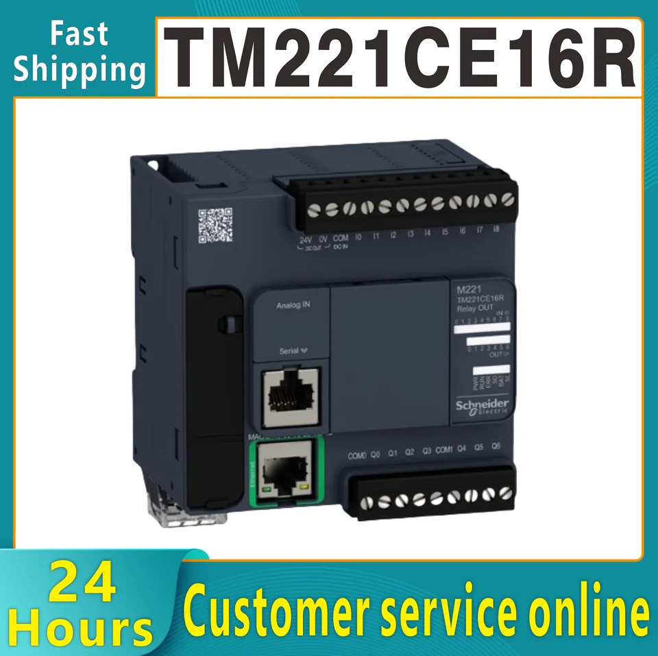 PLC 프로그래밍 로직 컨트롤러 TM221CE16R TM221M16T TM221CE40R 16 포인트 IO