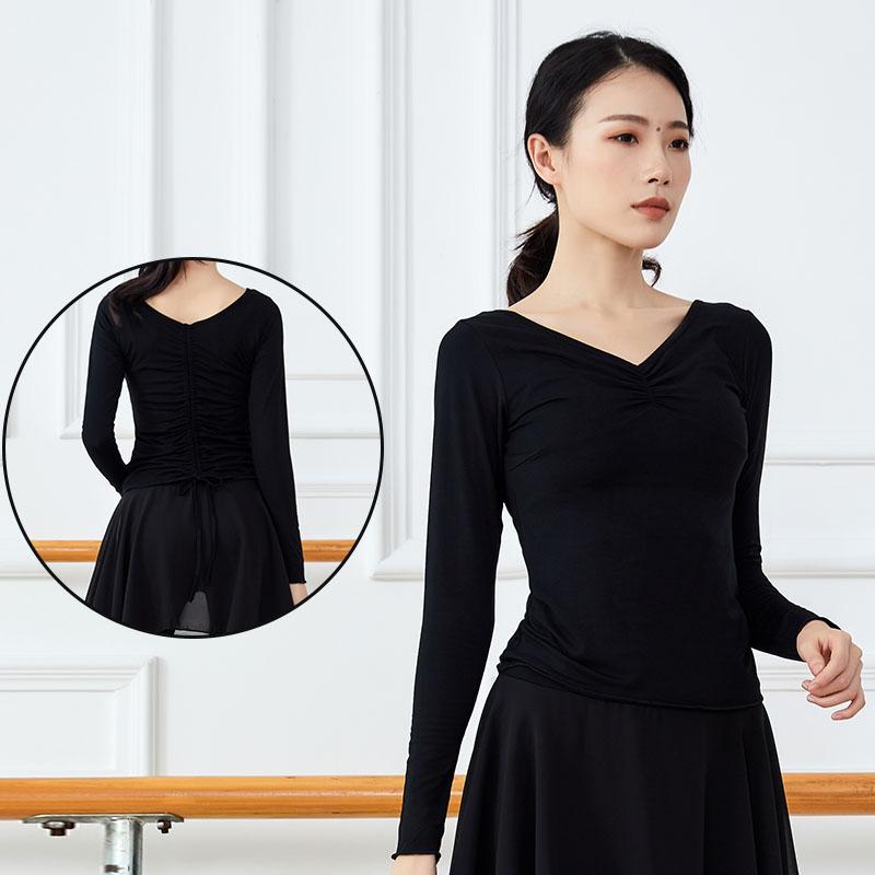 성인 발레복 빅사이즈 무용복 라인댄스 입시 연습 치마 패드 바지 이미지 6
