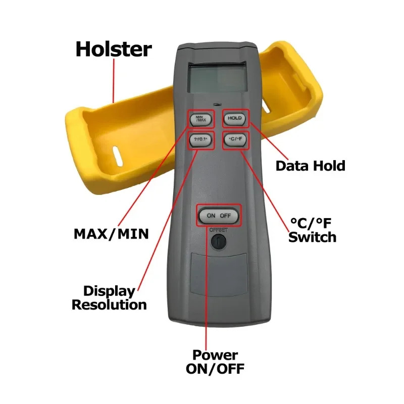 TECPEL DTM-305B 싱글 듀얼 열전대 온도계