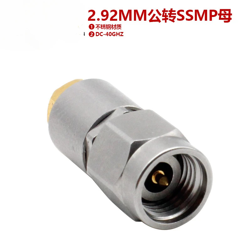밀리미터파 어댑터 2.92mm 레볼루션 SSMP 암 스테인리스 스틸 리퍼 헤드 DC40GHz 고주파