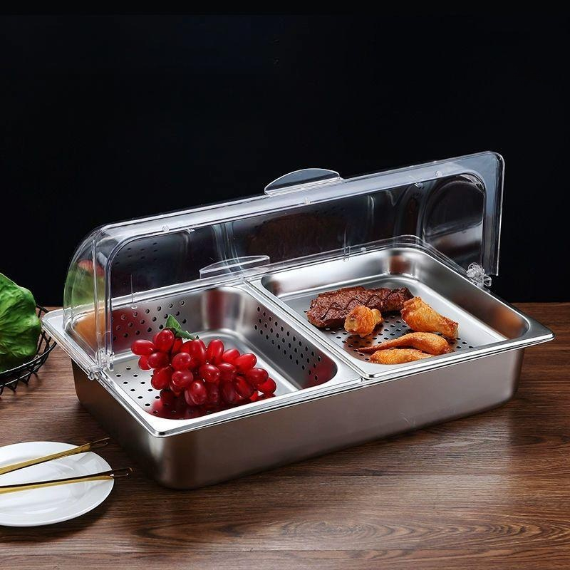 냉장고 반찬 쇼케이스 영업용 식재료 저온 신선 보관 스테인레스 저장고 - 상품 이미지